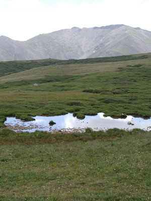 A view of the turnaround at Columbine Mine 12,600'