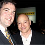 Will with Evan Handler, the featured speaker of the evening. His most recent role was that of the bald jewish lawyer in Sex in the City on HBO. He is also an AML Survivor (16 years, I believe), and author of 'Time on Fire, My Comedy of Terrors'