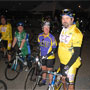 Ahhh... it is the arrival of Ray Cullen (on the right - behind the goatee) and in the LSU kit, his fiancee Holly.